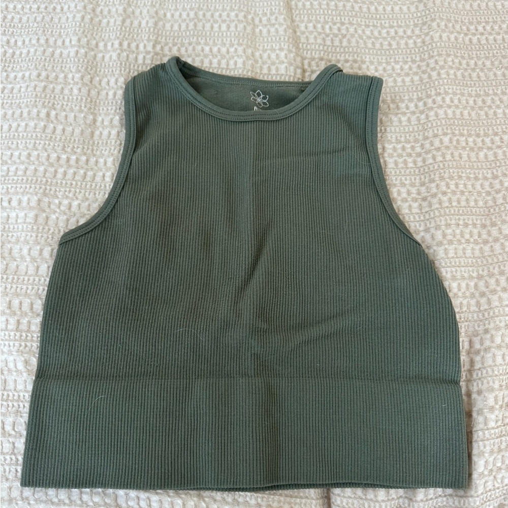 Aura Green Crop Top